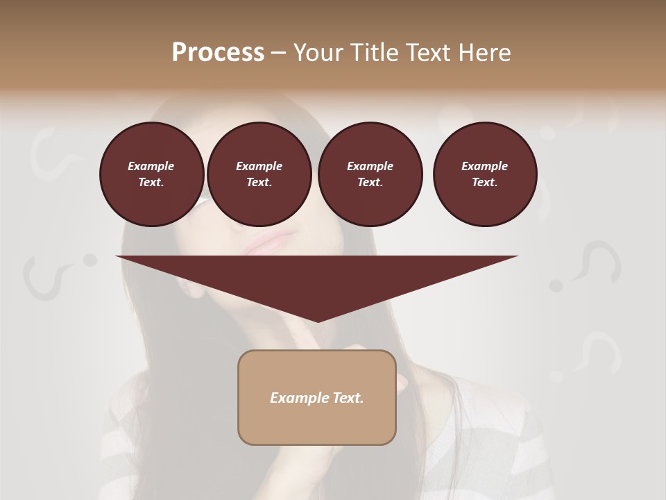 Uncertainty  Girl PowerPoint Template