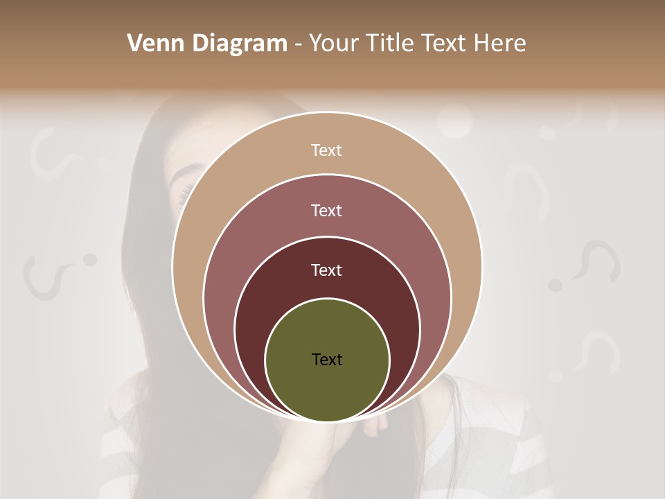 Uncertainty  Girl PowerPoint Template