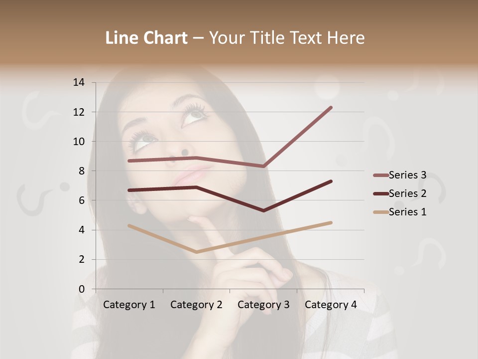 Uncertainty  Girl PowerPoint Template