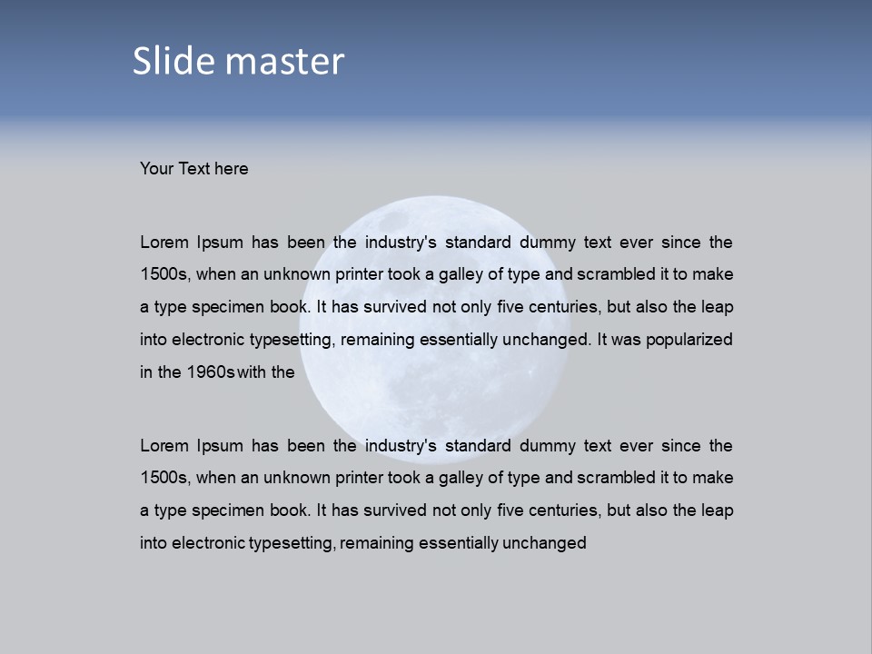 Nature Outside Dark PowerPoint Template