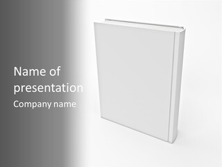 Single Encyclopedia Notebook PowerPoint Template