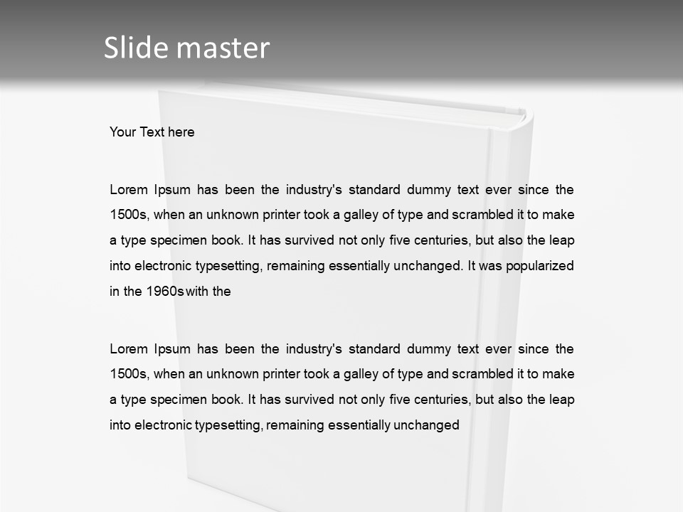 Single Encyclopedia Notebook PowerPoint Template