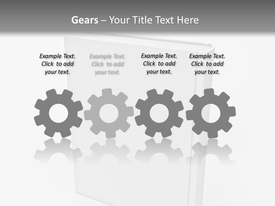 Single Encyclopedia Notebook PowerPoint Template