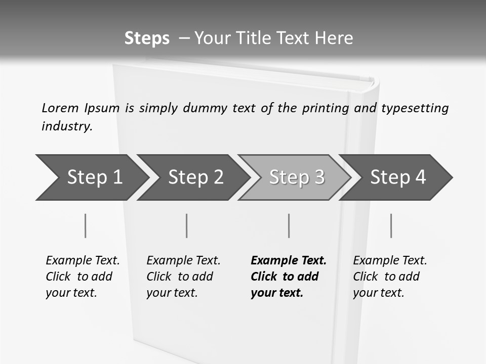 Single Encyclopedia Notebook PowerPoint Template