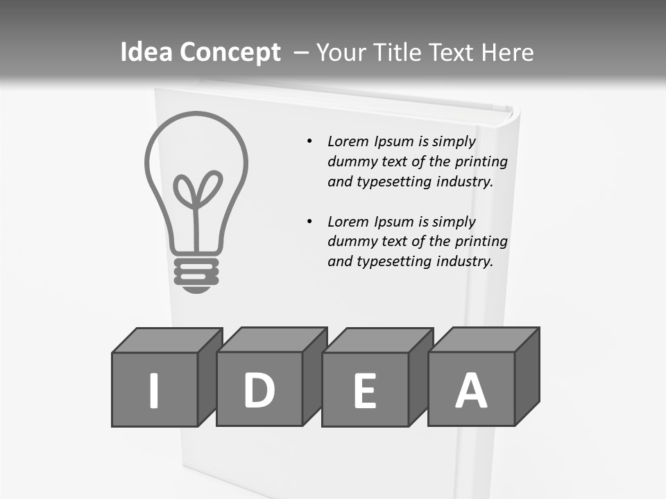 Single Encyclopedia Notebook PowerPoint Template