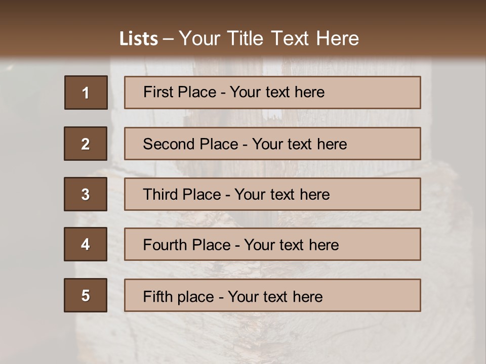 Old Lumber Material PowerPoint Template