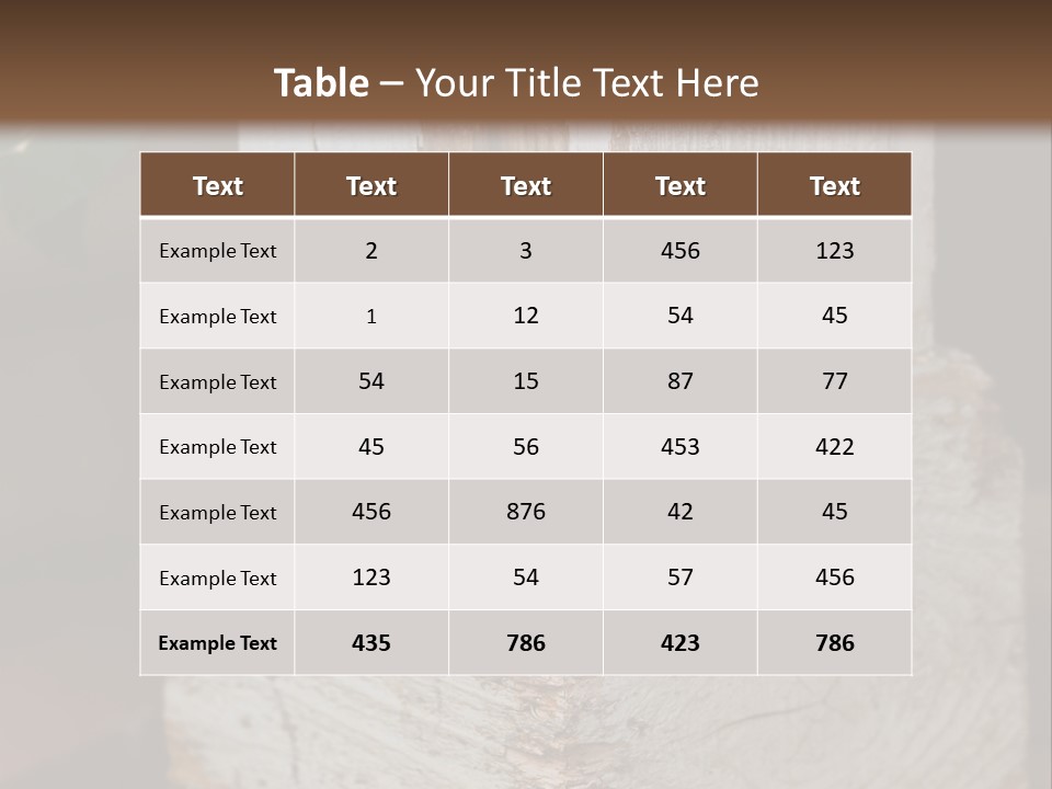Old Lumber Material PowerPoint Template