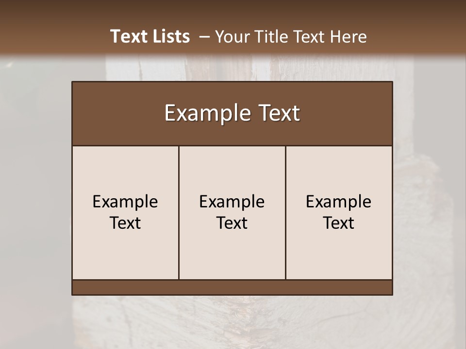 Old Lumber Material PowerPoint Template