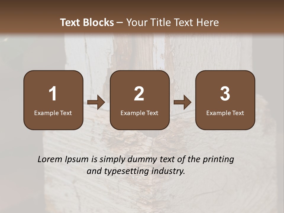 Old Lumber Material PowerPoint Template