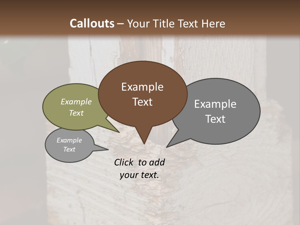 Old Lumber Material PowerPoint Template