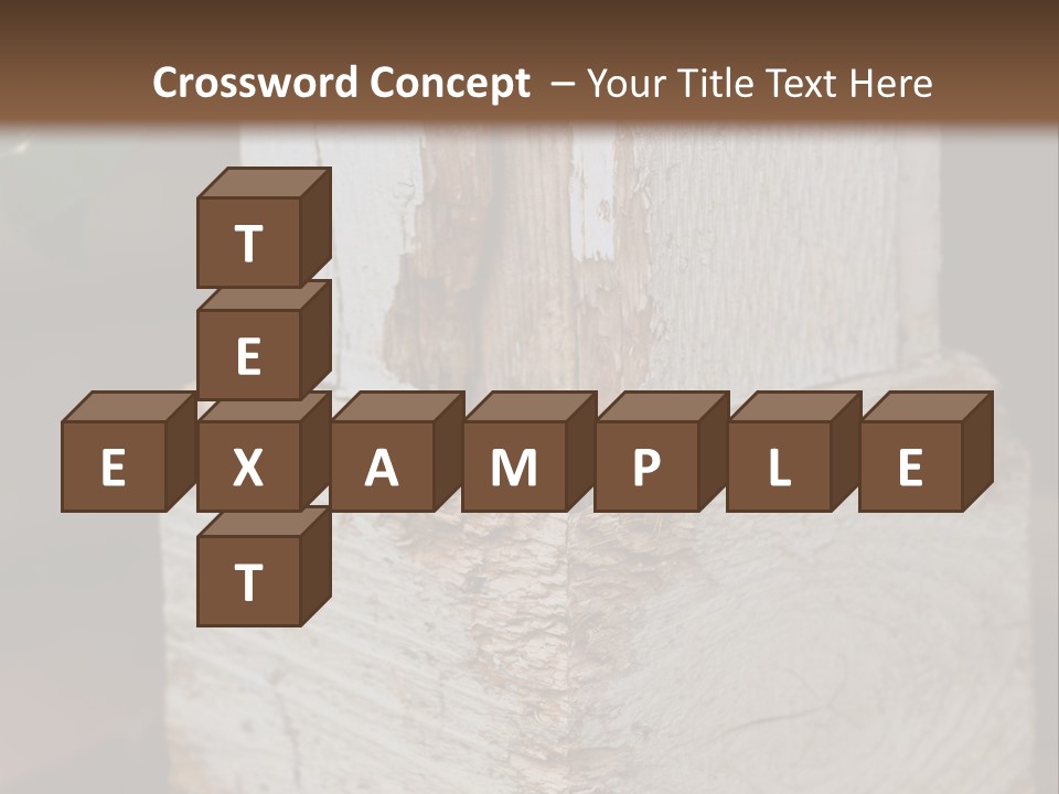 Old Lumber Material PowerPoint Template