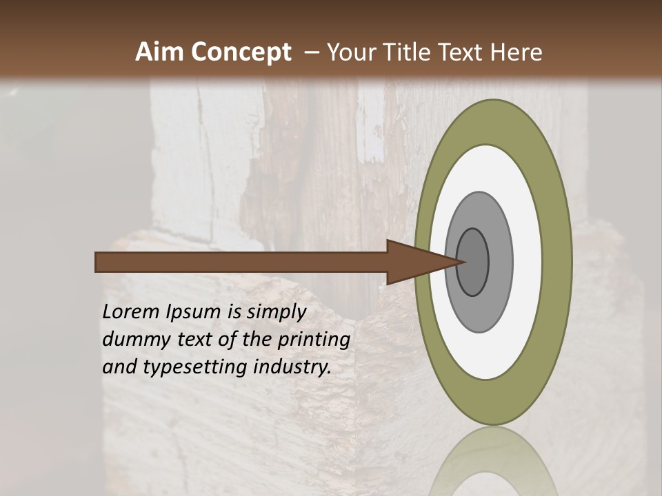 Old Lumber Material PowerPoint Template