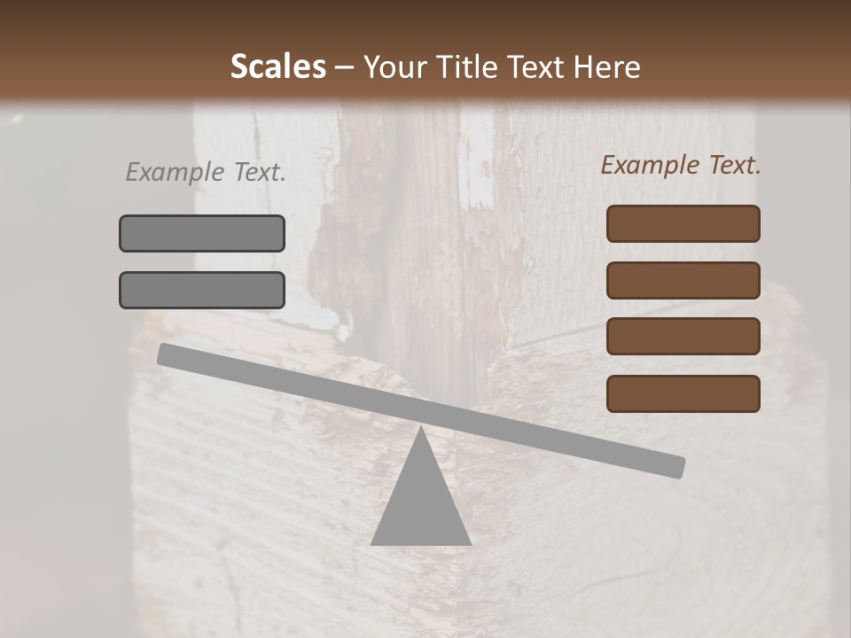 Old Lumber Material PowerPoint Template