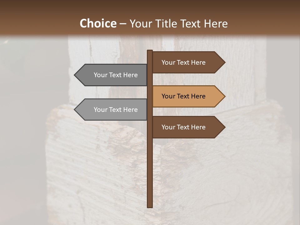 Old Lumber Material PowerPoint Template