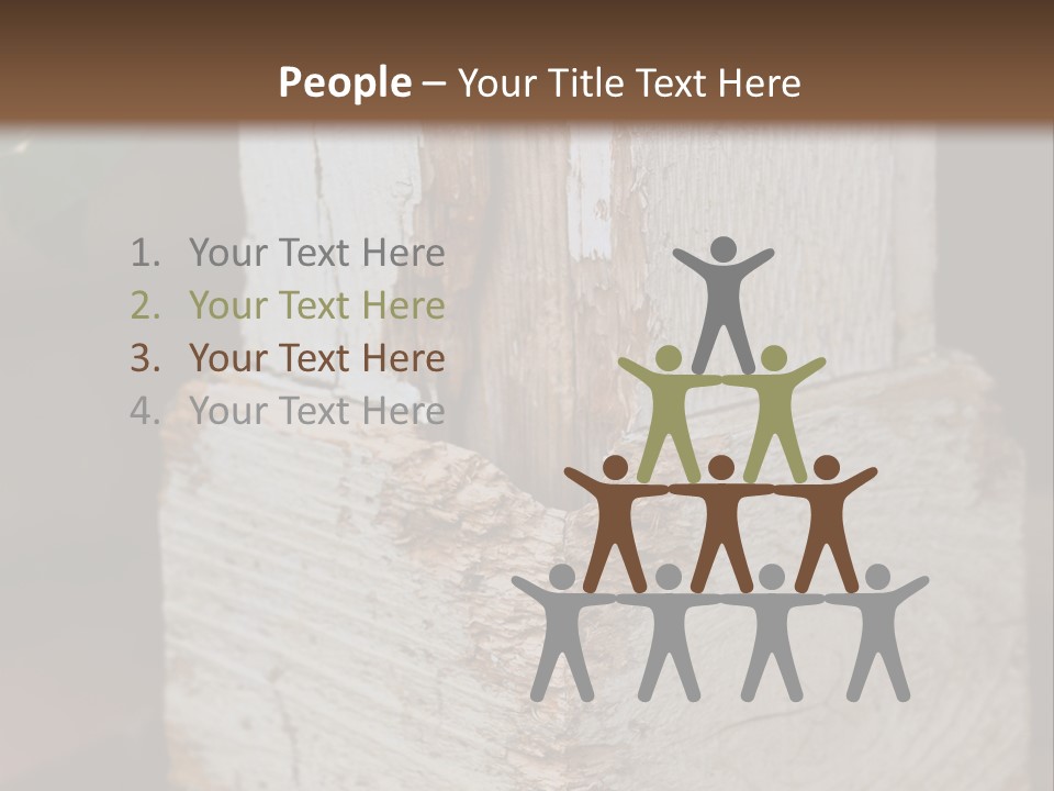 Old Lumber Material PowerPoint Template