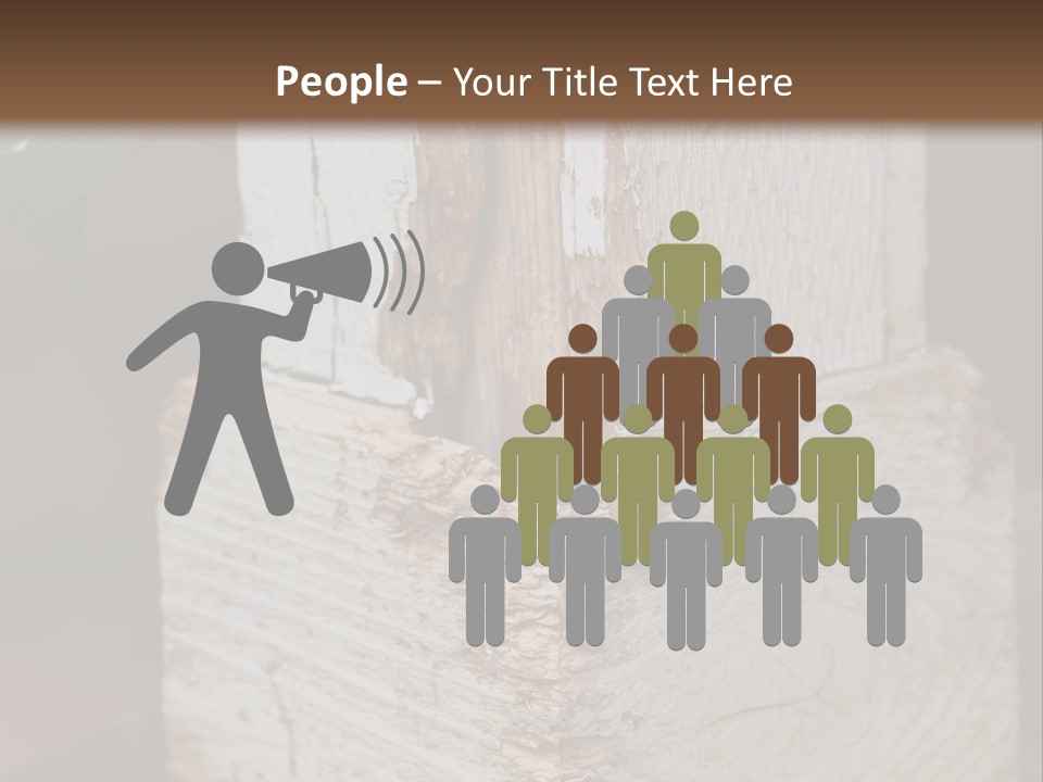 Old Lumber Material PowerPoint Template