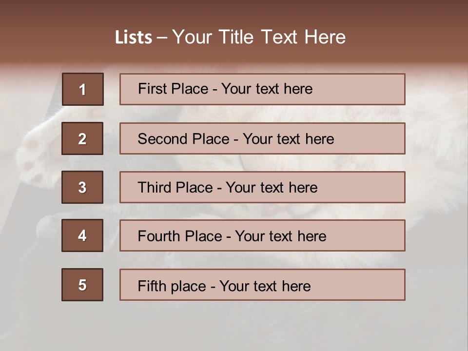 Adorable Lying Little PowerPoint Template