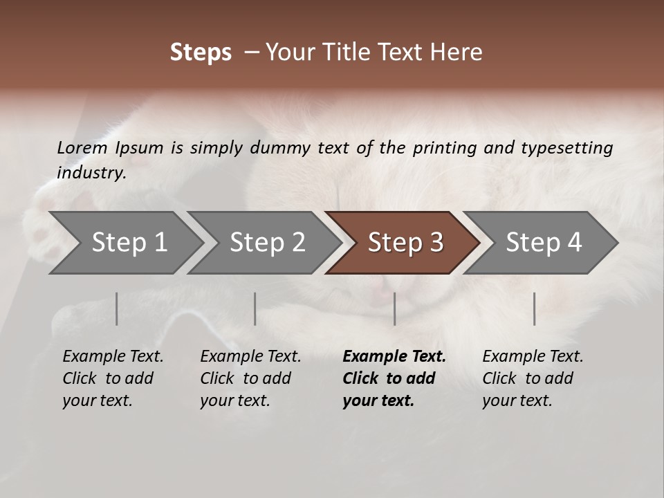 Adorable Lying Little PowerPoint Template