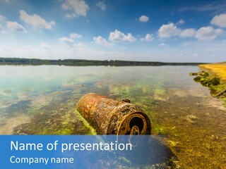 Aluminium Oil Dirty PowerPoint Template