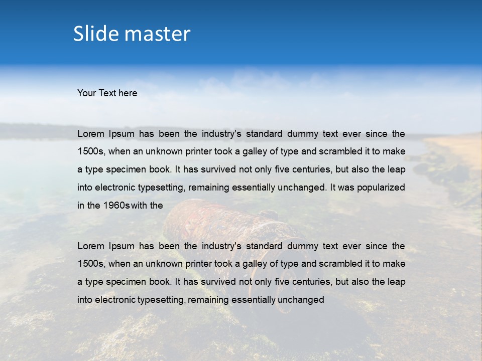 Aluminium Oil Dirty PowerPoint Template