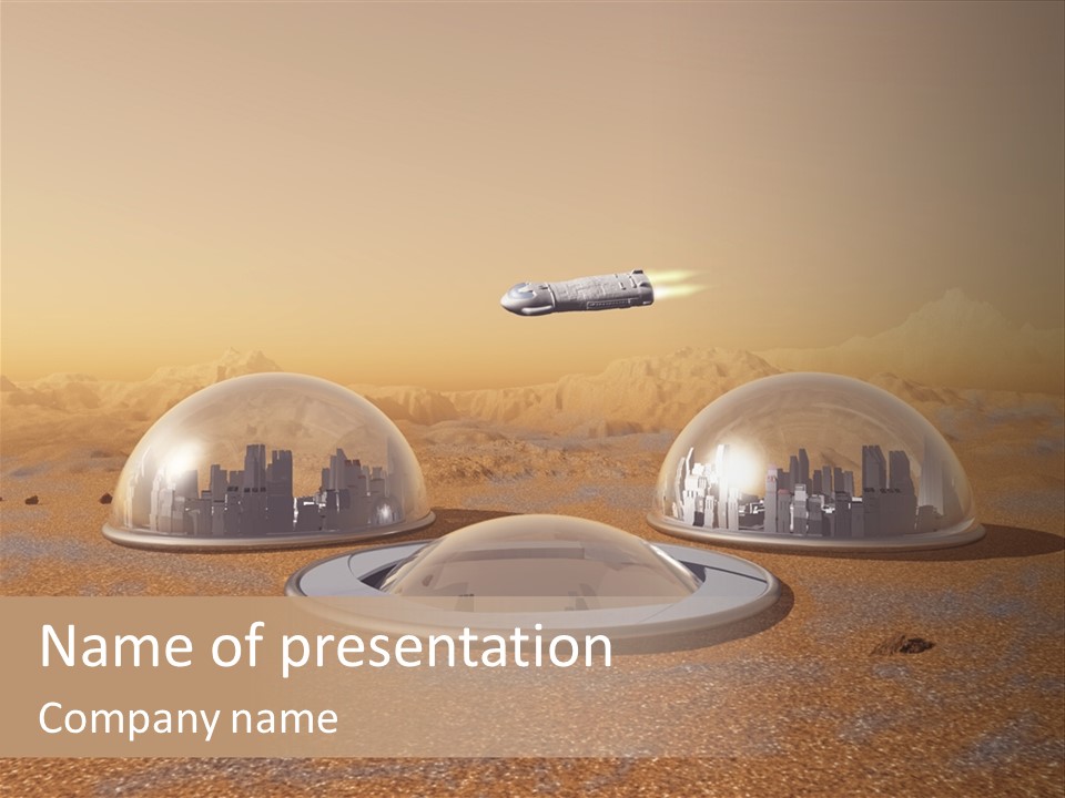 Settlement Science Fiction World PowerPoint Template