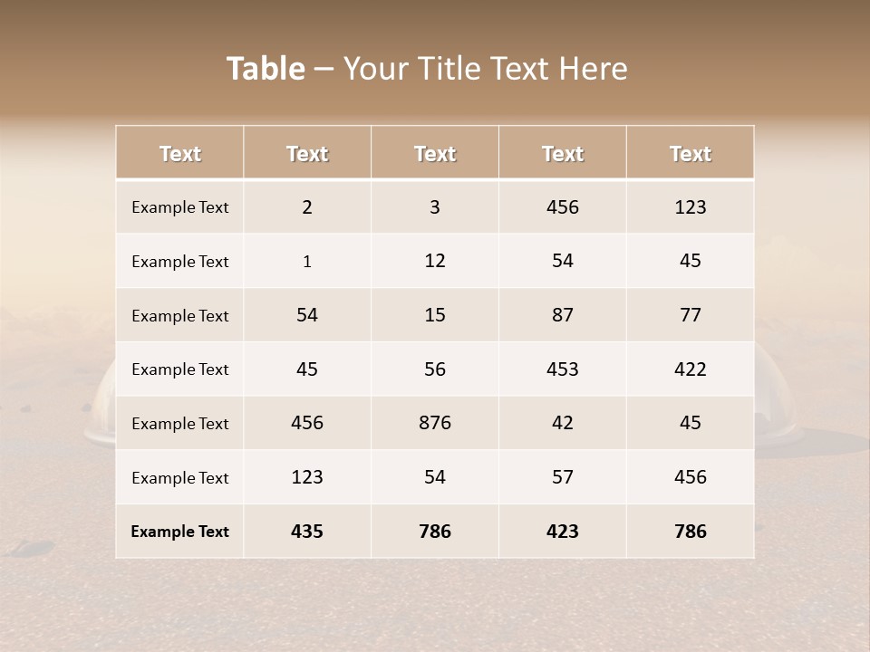 Settlement Science Fiction World PowerPoint Template
