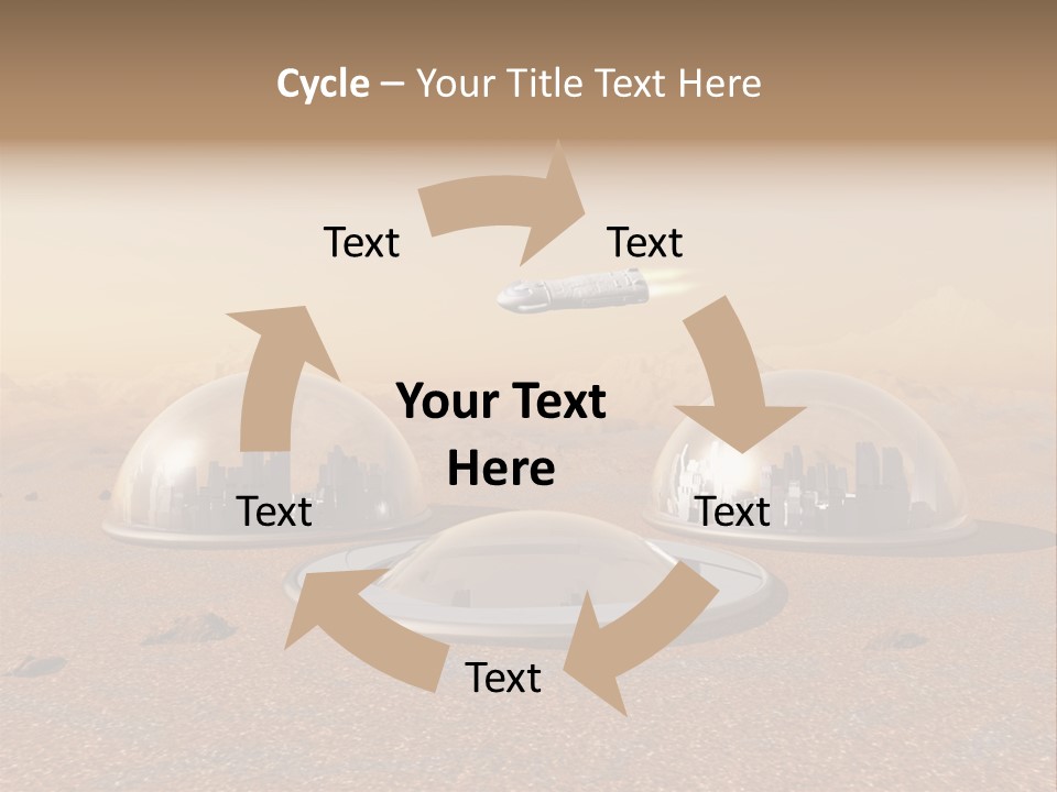 Settlement Science Fiction World PowerPoint Template