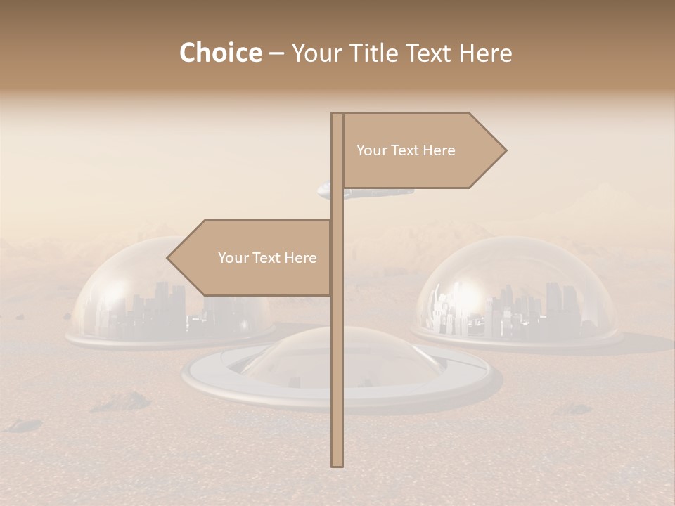 Settlement Science Fiction World PowerPoint Template