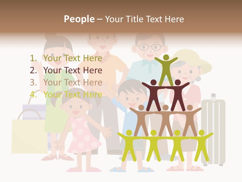 Asian Men Travel PowerPoint Template