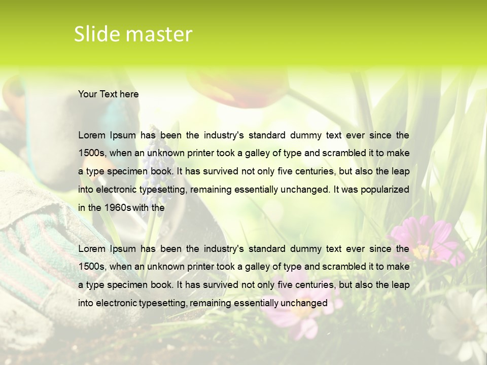 Glove Hardware Activity PowerPoint Template