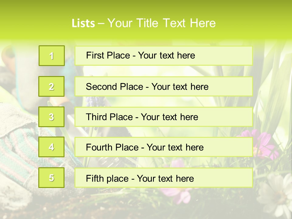 Glove Hardware Activity PowerPoint Template