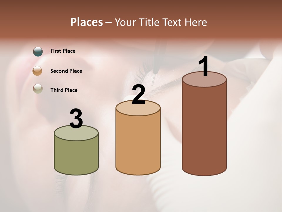 Needle Woman Makeup PowerPoint Template