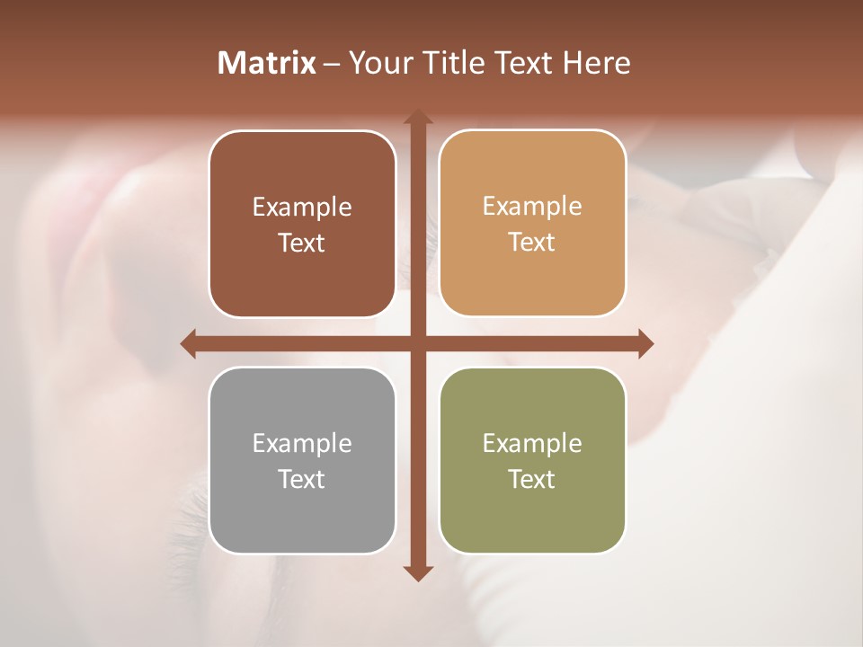 Needle Woman Makeup PowerPoint Template