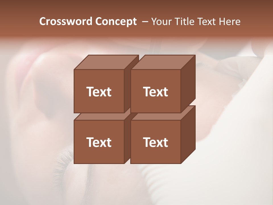 Needle Woman Makeup PowerPoint Template