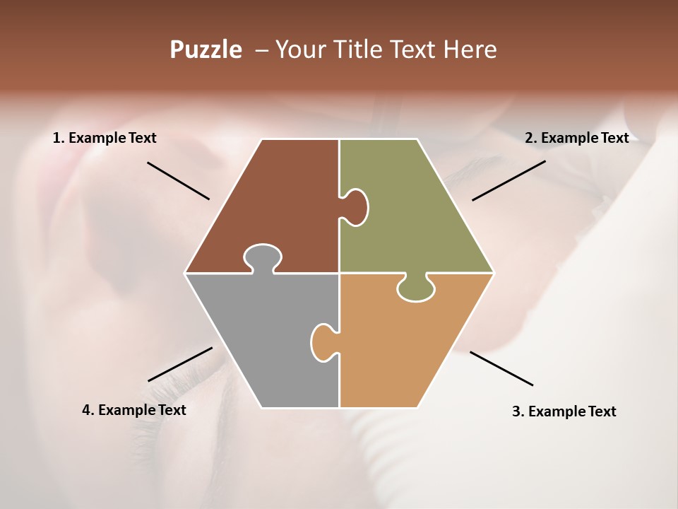 Needle Woman Makeup PowerPoint Template