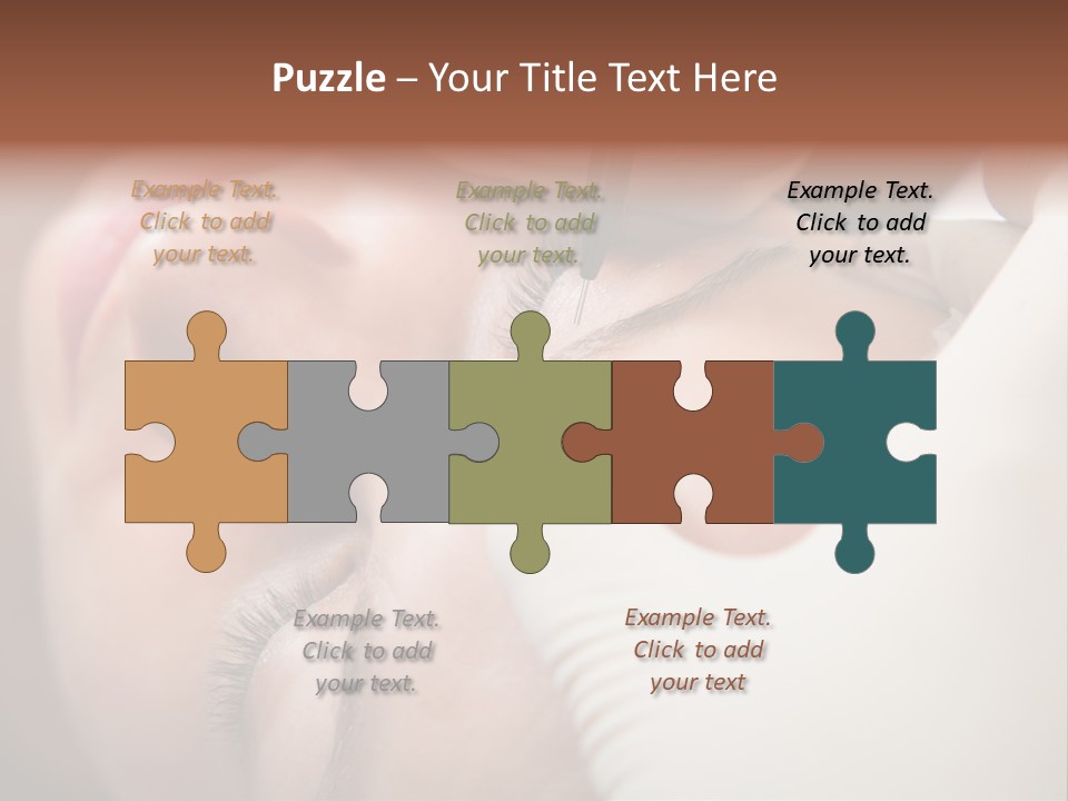 Needle Woman Makeup PowerPoint Template