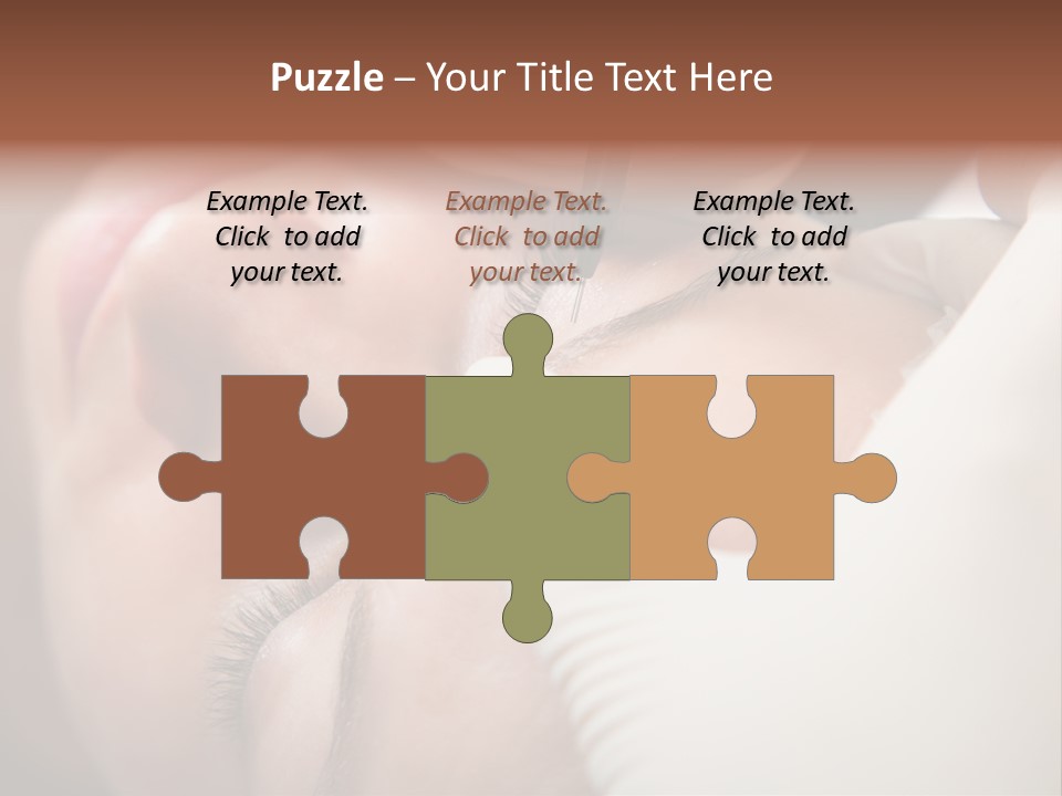 Needle Woman Makeup PowerPoint Template