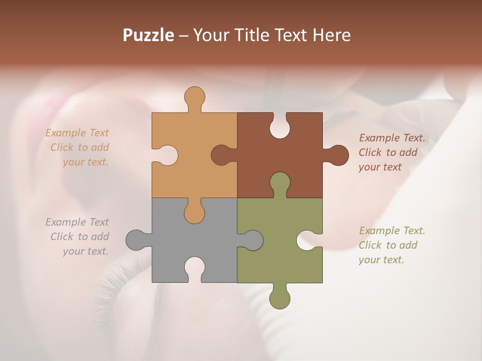 Needle Woman Makeup PowerPoint Template