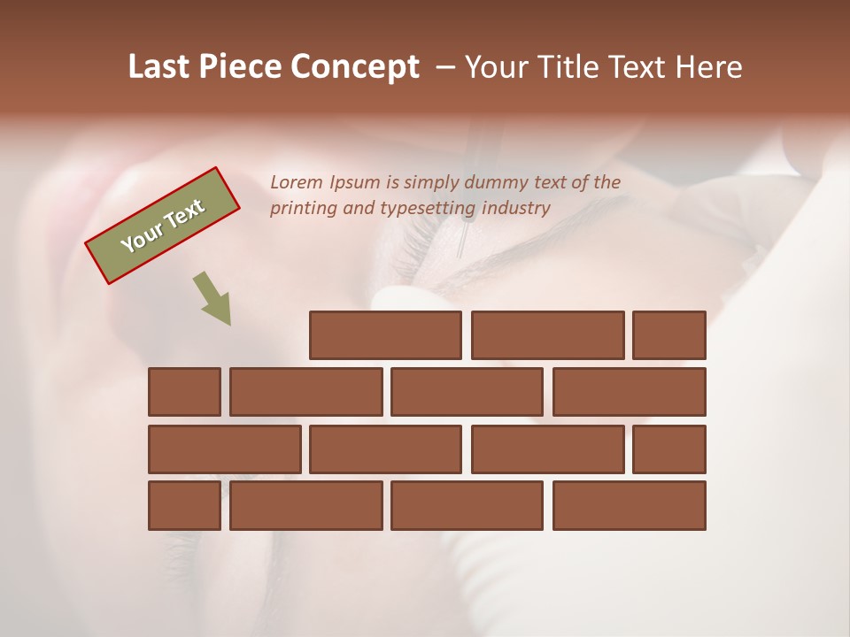 Needle Woman Makeup PowerPoint Template