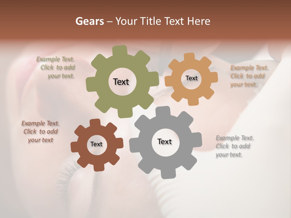 Needle Woman Makeup PowerPoint Template