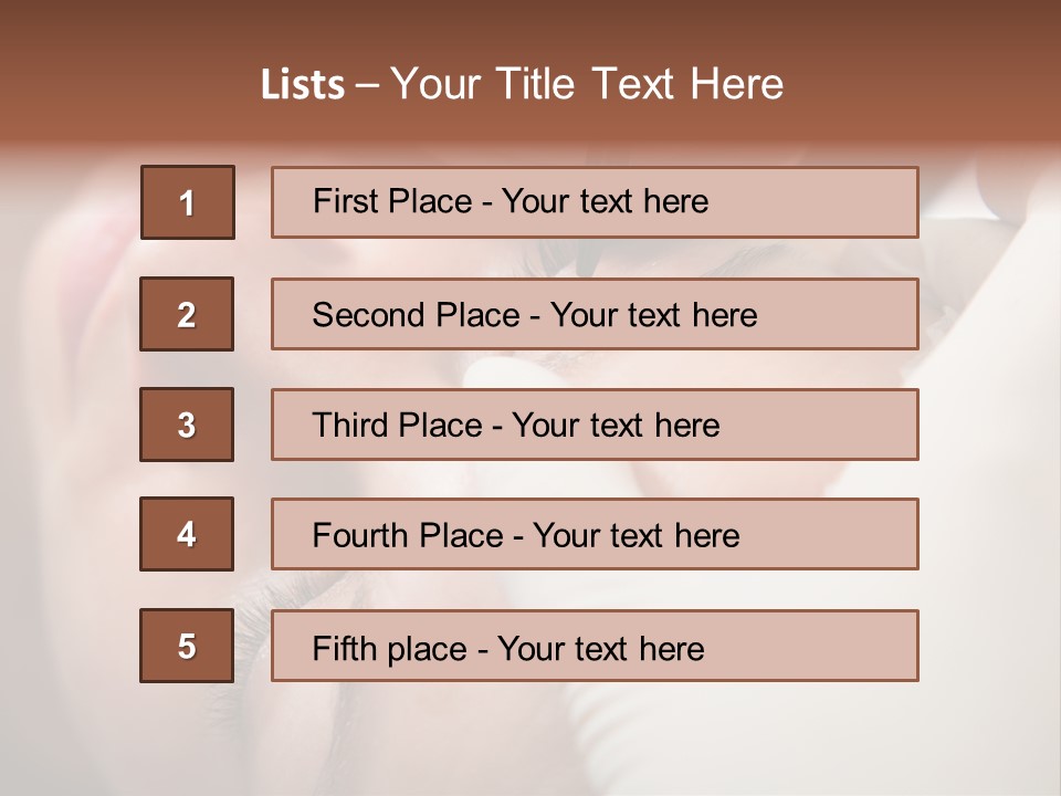 Needle Woman Makeup PowerPoint Template