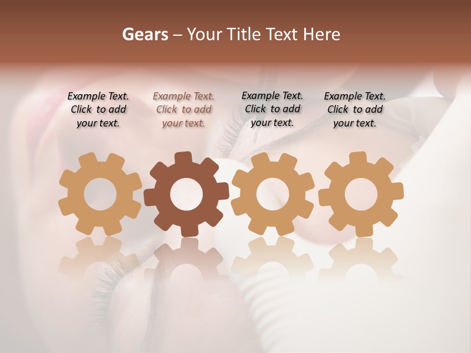 Needle Woman Makeup PowerPoint Template