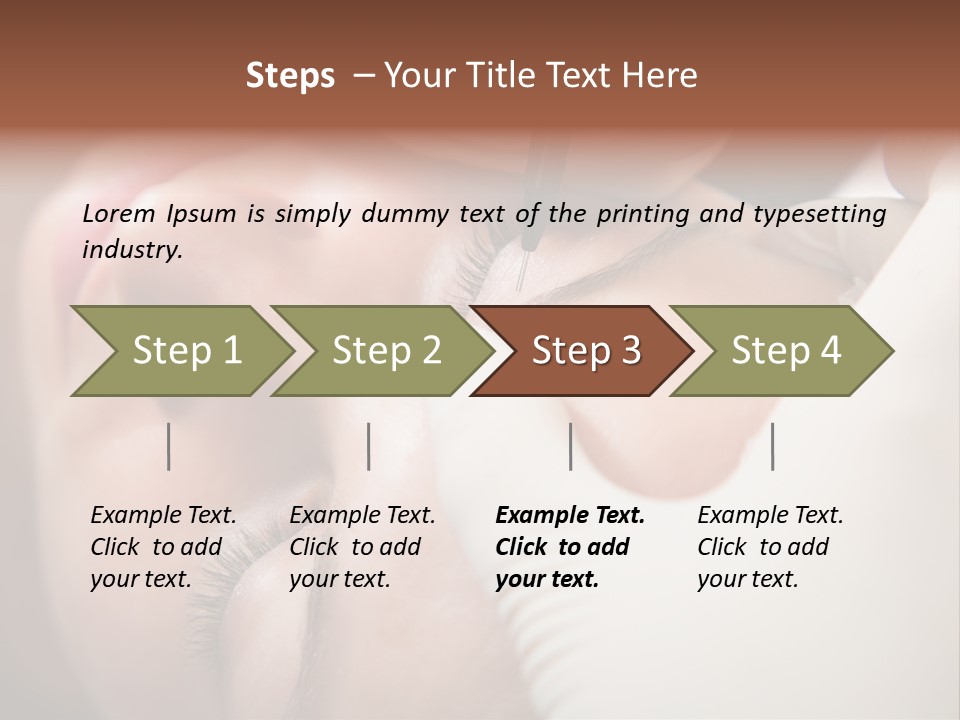 Needle Woman Makeup PowerPoint Template