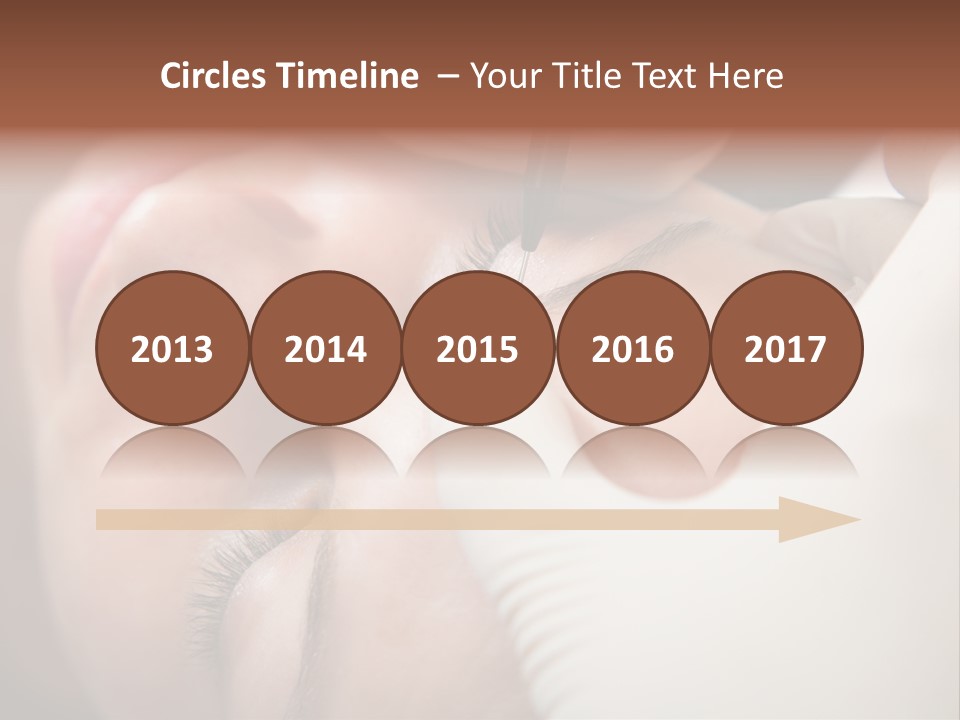 Needle Woman Makeup PowerPoint Template