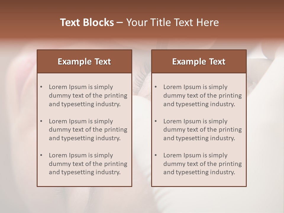 Needle Woman Makeup PowerPoint Template