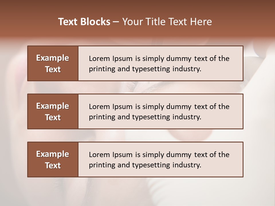 Needle Woman Makeup PowerPoint Template