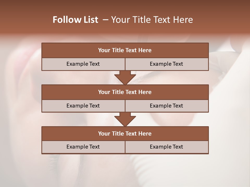 Needle Woman Makeup PowerPoint Template