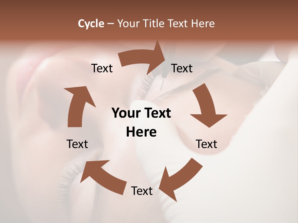 Needle Woman Makeup PowerPoint Template