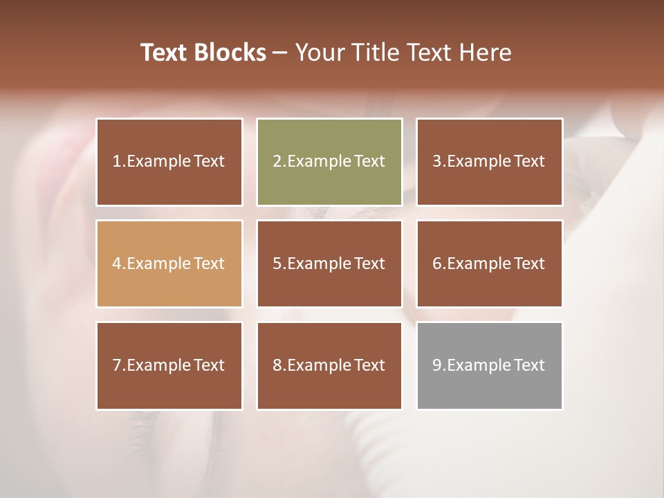 Needle Woman Makeup PowerPoint Template