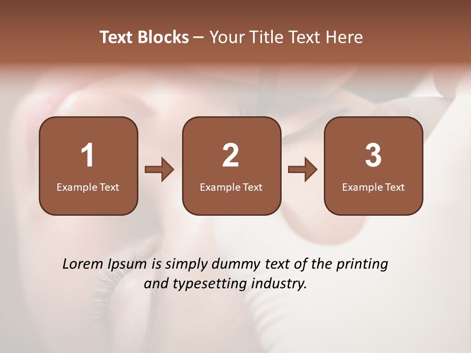 Needle Woman Makeup PowerPoint Template